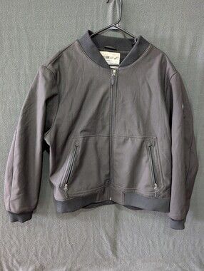 William Rast Black Bomber Jacket - Men's Size XXL